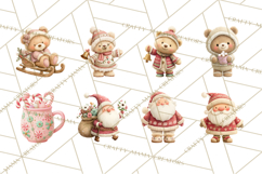 Cozy Christmas Clipart, Warm Winter Holiday PNG Product Image 4