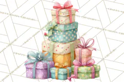 Cozy Christmas Clipart, Warm Winter Holiday PNG Product Image 3