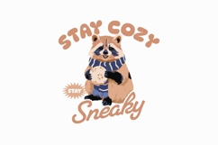 Stay Cozy Stay Sneaky Christmas Funny T-shirt Product Image 1