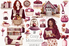 GlamArtZhanna, Autumn clipart, Autumn clip art, Fall clipart, Fall png, Burgundy autumn png, Autumn home clipart, Autumn reading png, Cozy home clip art, Autumn library png, Cozy autumn clipart, Autumn girl clipart, Pumpkin clipart, Autumn graphics