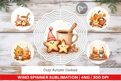 Cozy Autumn Cookies Wind Spinner Product Image 1