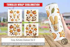 Cozy Autumn Cookies Tumbler Product Image 1