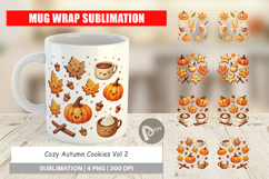 Cozy Autumn Cookies Mug Wrap Product Image 1