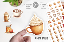 Sticker Autumn Drinks Product Image 1