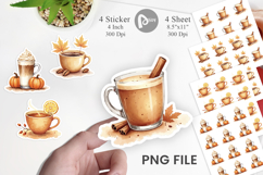Sticker Autumn Drinks Product Image 1