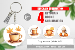 Keychain Autumn Drinks Product Image 1