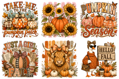 Cozy Autumn Fall Sublimation Design,Fall Teacher &amp; Coquette Product Image 2