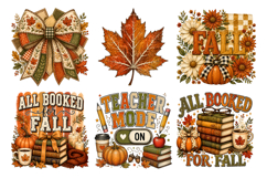 Cozy Autumn Fall Sublimation Design,Fall Teacher &amp; Coquette Product Image 3