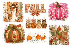Cozy Autumn Fall Sublimation Design,Fall Teacher &amp; Coquette Product Image 4