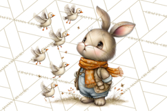 Cozy Autumn Harvest Animals and Props, Fall Clipart, PNG Product Image 2