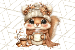 Cozy Autumn Harvest Animals and Props, Fall Clipart, PNG Product Image 3