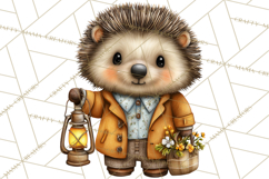 Cozy Autumn Harvest Animals and Props, Fall Clipart, PNG Product Image 2