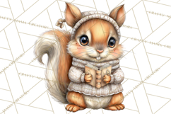 Cozy Autumn Harvest Animals and Props, Fall Clipart, PNG Product Image 3