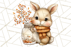 Cozy Autumn Harvest Animals and Props, Fall Clipart, PNG Product Image 4