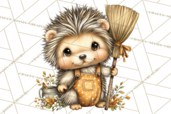 Cozy Autumn Harvest Animals and Props, Fall Clipart, PNG Product Image 5