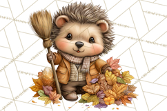 Cozy Autumn Harvest Animals and Props, Fall Clipart, PNG Product Image 2