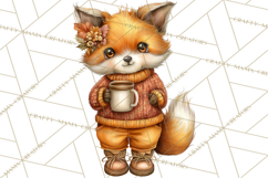 Cozy Autumn Harvest Animals and Props, Fall Clipart, PNG Product Image 2
