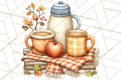 Cozy Autumn Harvest Animals and Props, Fall Clipart, PNG Product Image 4