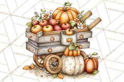 Cozy Autumn Harvest Animals and Props, Fall Clipart, PNG Product Image 3
