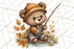 Cozy Autumn Harvest Animals and Props, Fall Clipart, PNG Product Image 4
