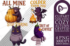 Autumn Sarcastic Cryptids Sublimation Product Image 1