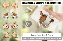 Glass Can Cozy Autumn Treats Product Image 1
