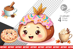 Cozy Autumn Treats Clipart Product Image 1