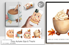 Digital Paper Cozy Autumn Treats Product Image 1
