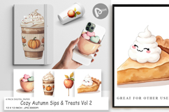 Digital Paper Cozy Autumn Treats Product Image 1