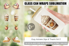Glass Can Cozy Autumn Treats Product Image 1