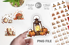 Cozy Autumn Sketch Sticker Product Image 1