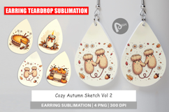 Cozy Autumn Sketch Earring Product Image 1