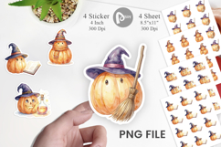 Cozy Autumn Spellcraft Witch Sticker Product Image 1