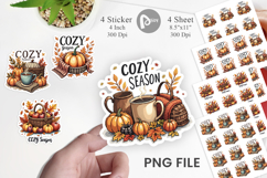Cozy Autumn Dreams Sticker Product Image 1