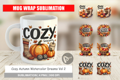 Cozy Autumn Dreams Mug Wrap Product Image 1