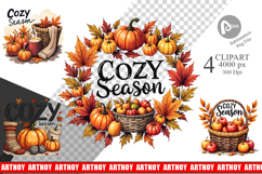 Cozy Autumn Dreams Clipart Product Image 1