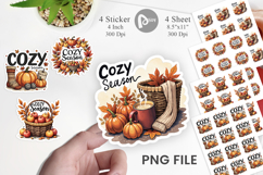 Cozy Autumn Dreams Sticker Product Image 1