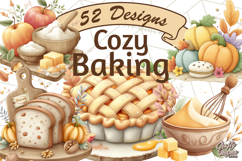 Fall Baked Goods Clipart Autumn Desserts Thanksgiving Treats Product Image 1