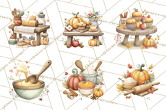 Fall Baked Goods Clipart Autumn Desserts Thanksgiving Treats Product Image 3