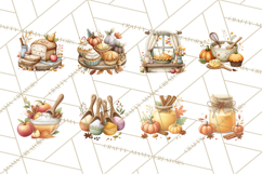 Fall Baked Goods Clipart Autumn Desserts Thanksgiving Treats Product Image 8