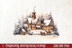 Cozy Boho Christmas Sublimation Clipart, Christmas PNG Product Image 1