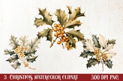 Cozy Boho Christmas Sublimation Clipart, Christmas PNG Product Image 1