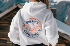 Cozy Bookish Fall Vibes Autumn Reading Aesthetic Quote SVG Product Image 3
