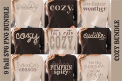 Cozy Bundle SVG PNG - Sweater Weather Fall Vibes Designs Product Image 1