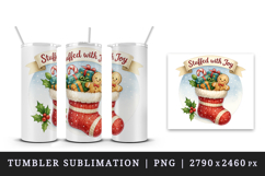 Cozy Christmas tumbler, mug wrap, clipart sublimation png Product Image 4