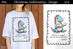 Trendy Christmas Quotes T Shirt Sublimation|Dinosaur|T Rex Product Image 1