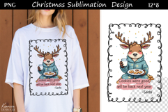Trendy Christmas Quotes T Shirt Sublimation|Reindeer Product Image 1