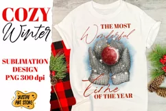 Christmas sublimation "The most wonderful time of the year" Product Image 1