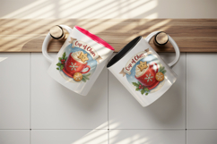 Cozy Christmas tumbler, mug wrap, clipart sublimation png Product Image 3