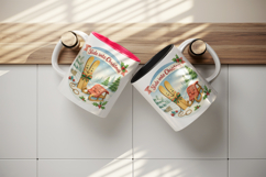 Cozy Christmas tumbler, mug wrap, clipart sublimation png Product Image 3